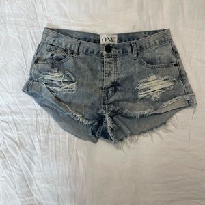 Grey One Teaspoon Shorts